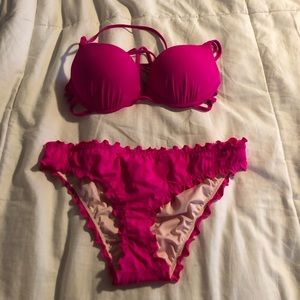 hot pink target bikini